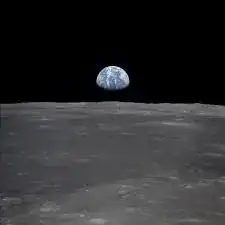 earth from the moon