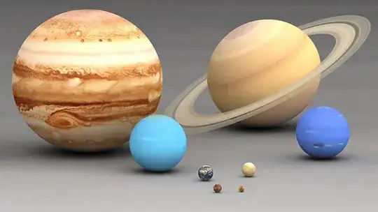 Planet size comparison