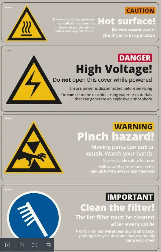 safety and information labels