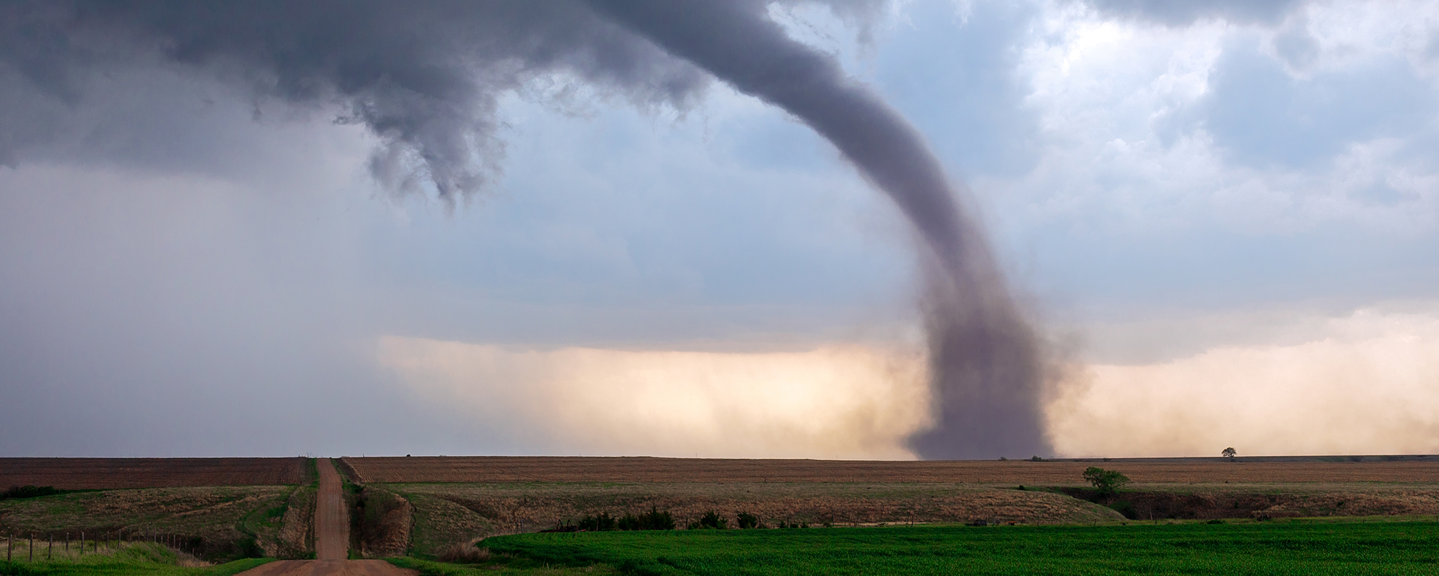 A tornado in the distance